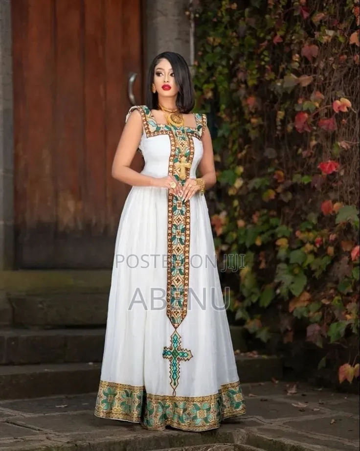 Timeless Ethiopian Traditional Dress
Description: