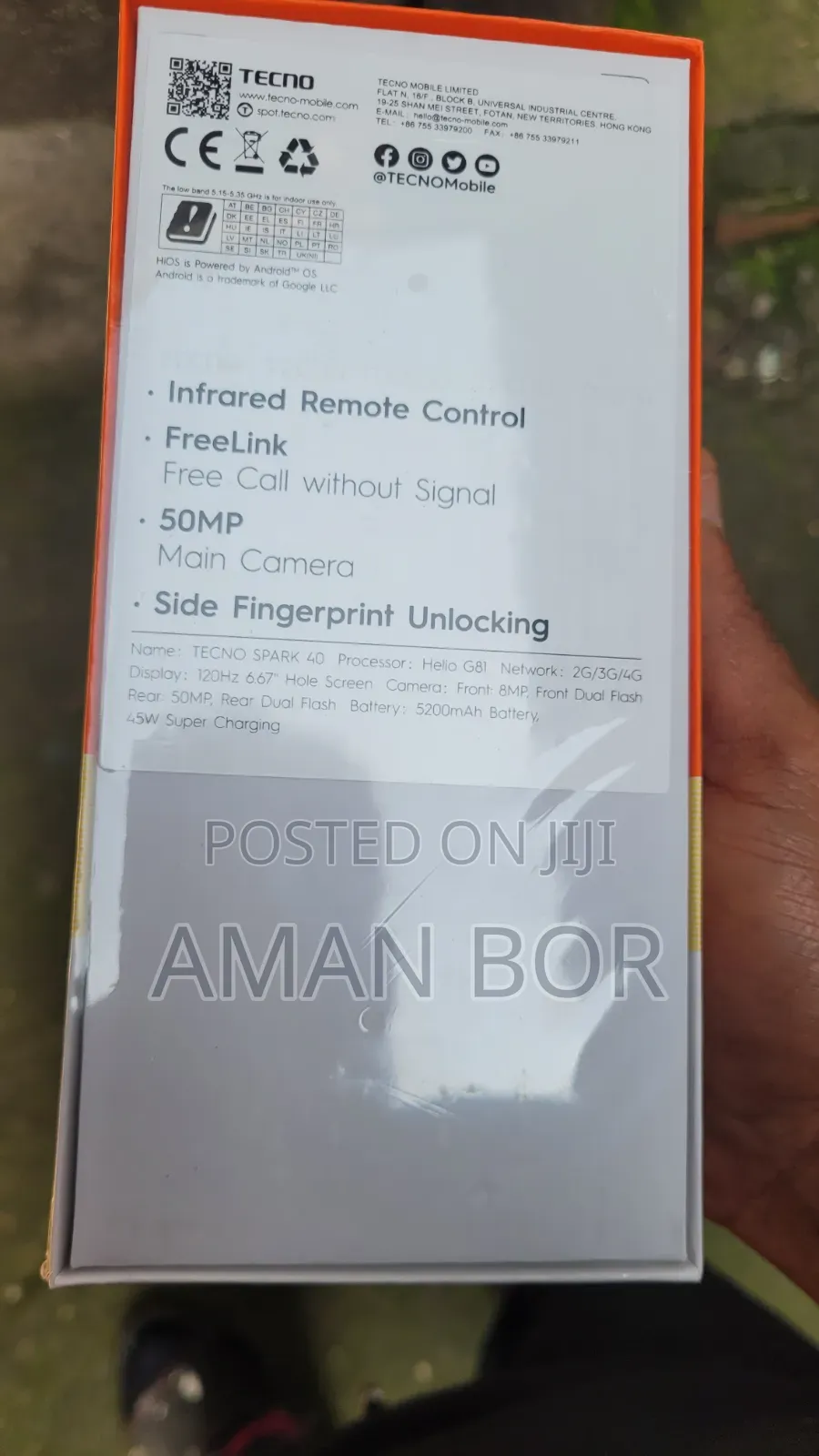 New Tecno Spark 40 128 GB