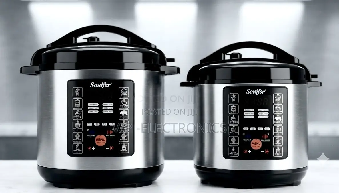 Sonifer Pressure Cooker. Featuring a 6.0L Capacity, 1000W Powerful