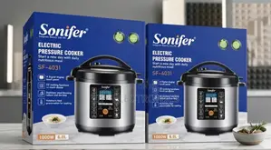 Sonifer Pressure Cooker. Featuring a 6.0L Capacity, 1000W Powerful