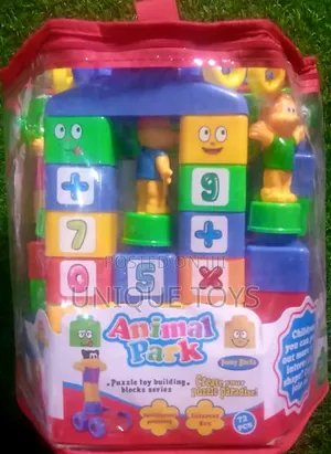 Animal Park 72-Piece Educational Building Blocks Set