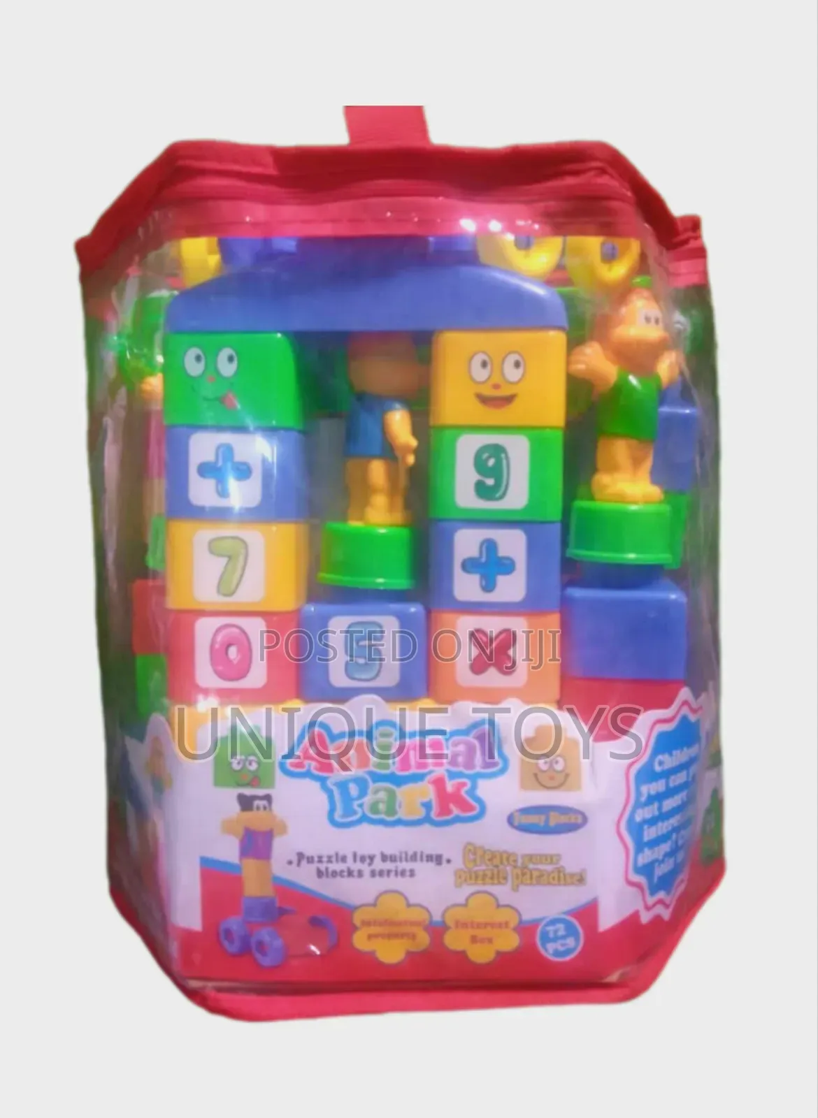 Animal Park 72-Piece Educational Building Blocks Set