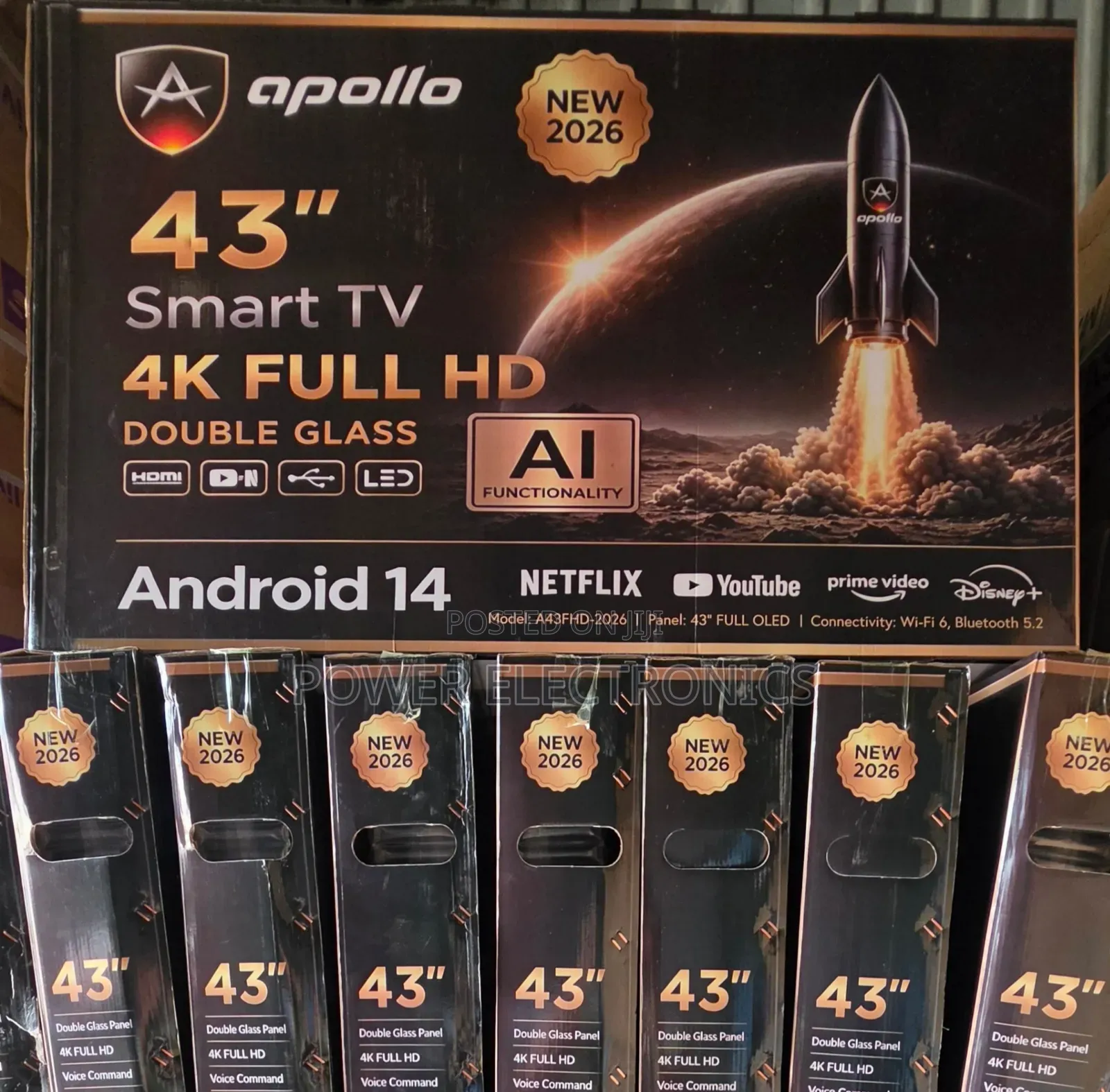 Apollo 43''inch Smart Androide TV