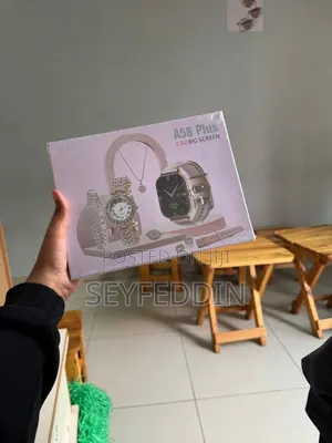 A58 Plus Smart Watch Gift Set for Women
