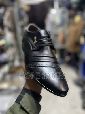 Men's Executive Pleated Leather Dress Shoes