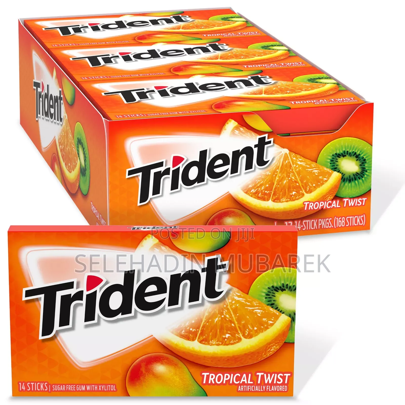 Trident Tropical Twist Sugar Free Gum
