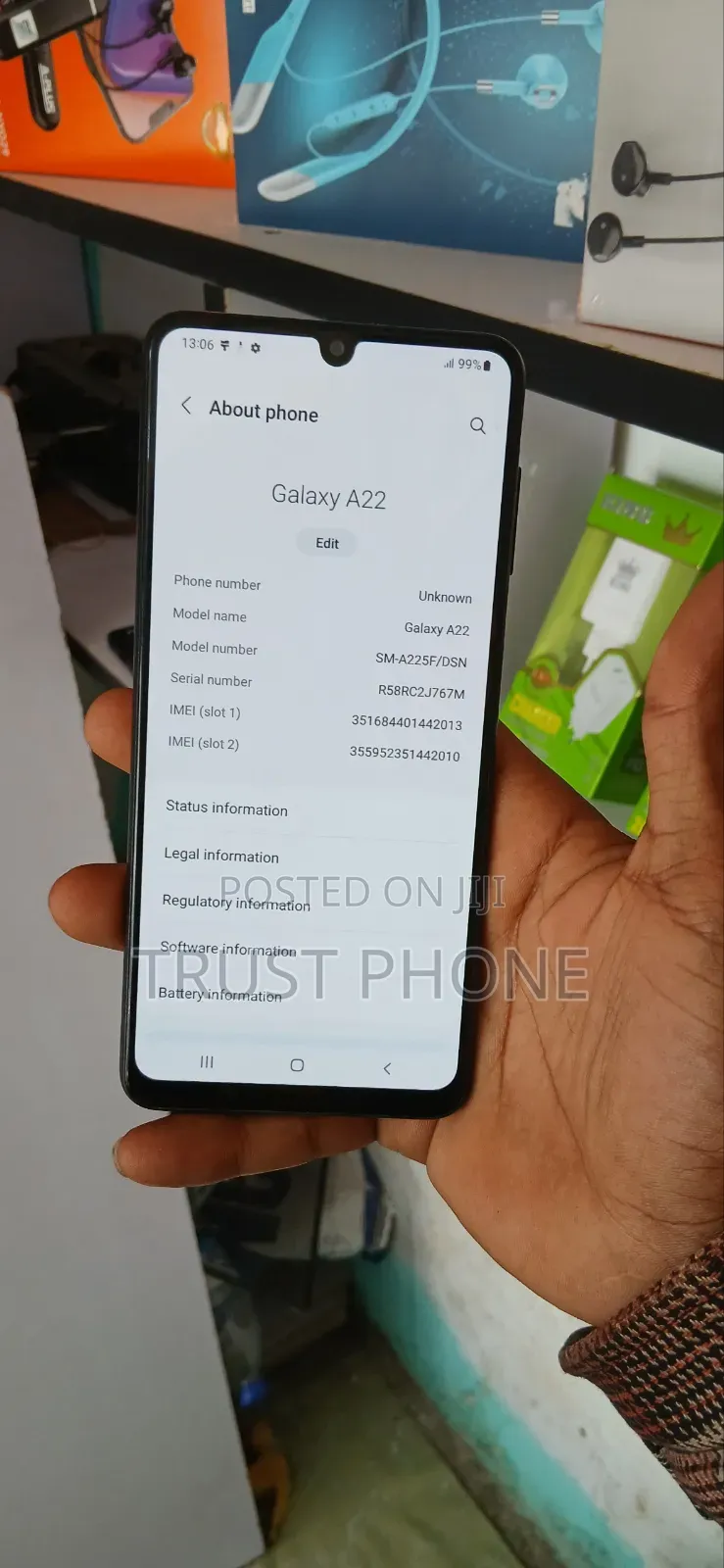 Samsung Galaxy A22 128 GB Black
