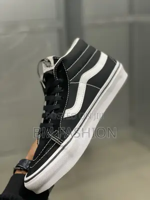 Vans Old Skool Mid Boots Suede Black and White