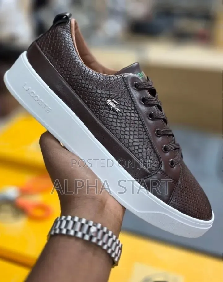 Lacoste Etui High Master Quality Flat Shoes Shoes for Man's
