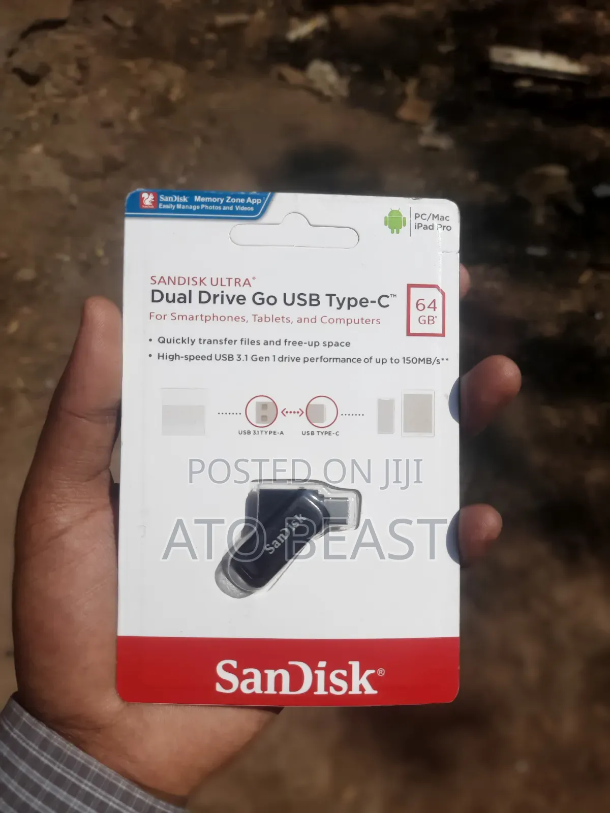 SanDisk Ultra Dual Drive Go USB Type-C Flash Drive Storage of 64GB