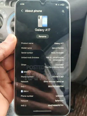New Samsung Galaxy A17 128 GB Silver