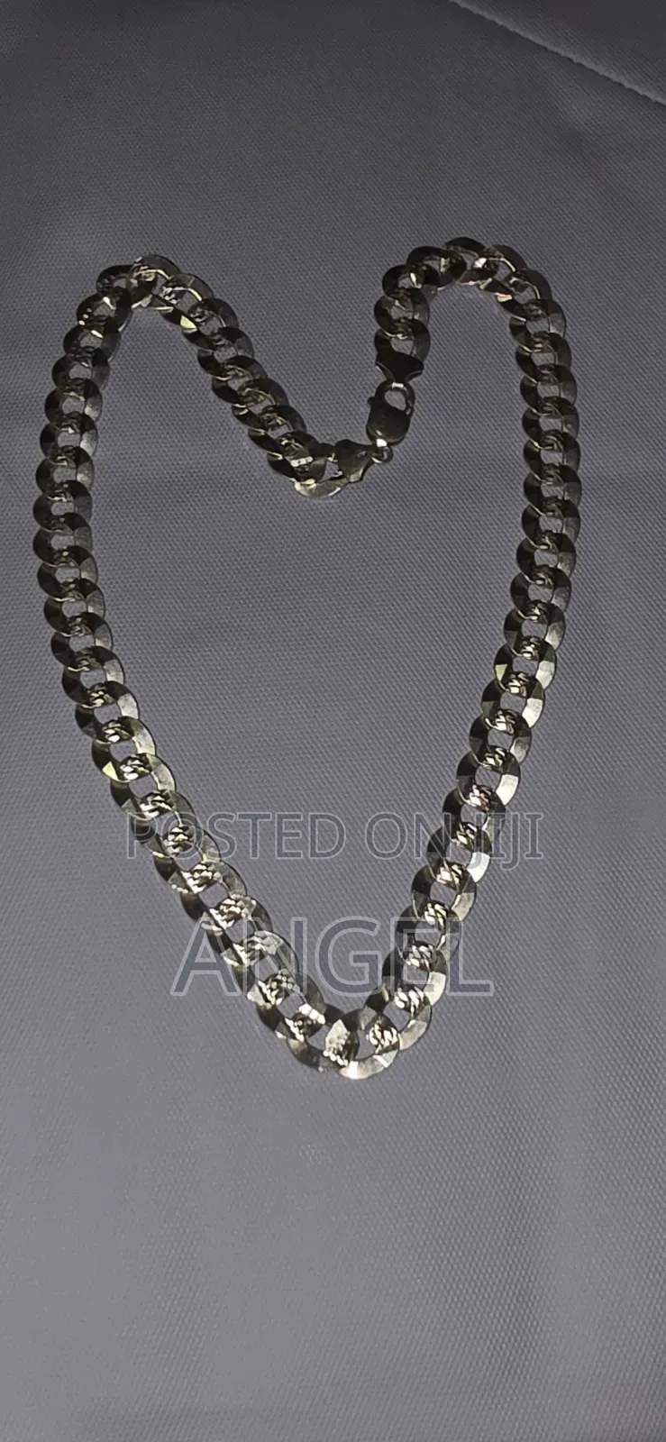 Bold Italian Silver Curb Link Chain 