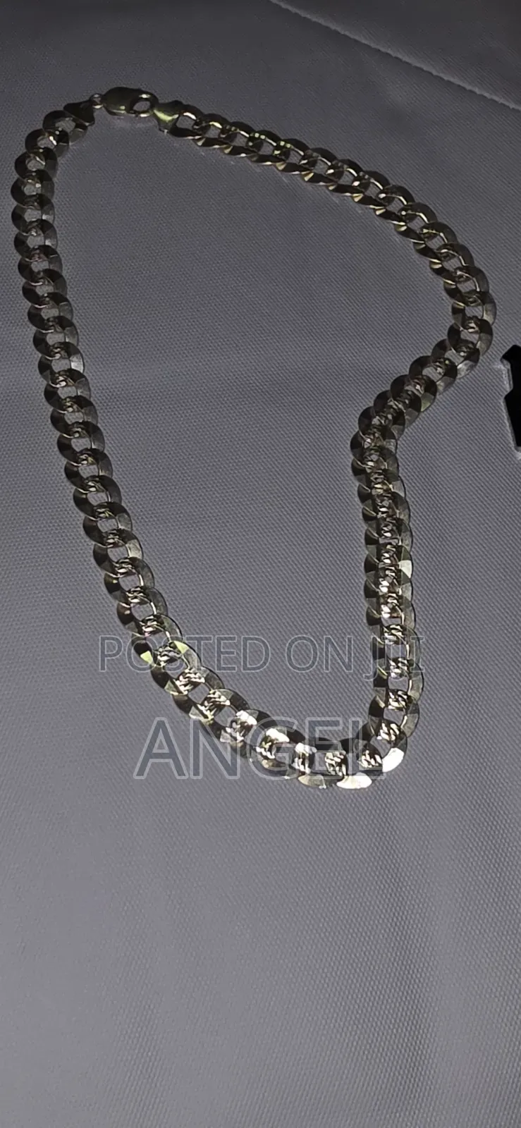 Bold Italian Silver Curb Link Chain 