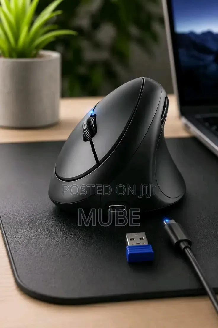 Woddiffy ErgoGrip V6 – 6-Button Vertical Wireless Mouse