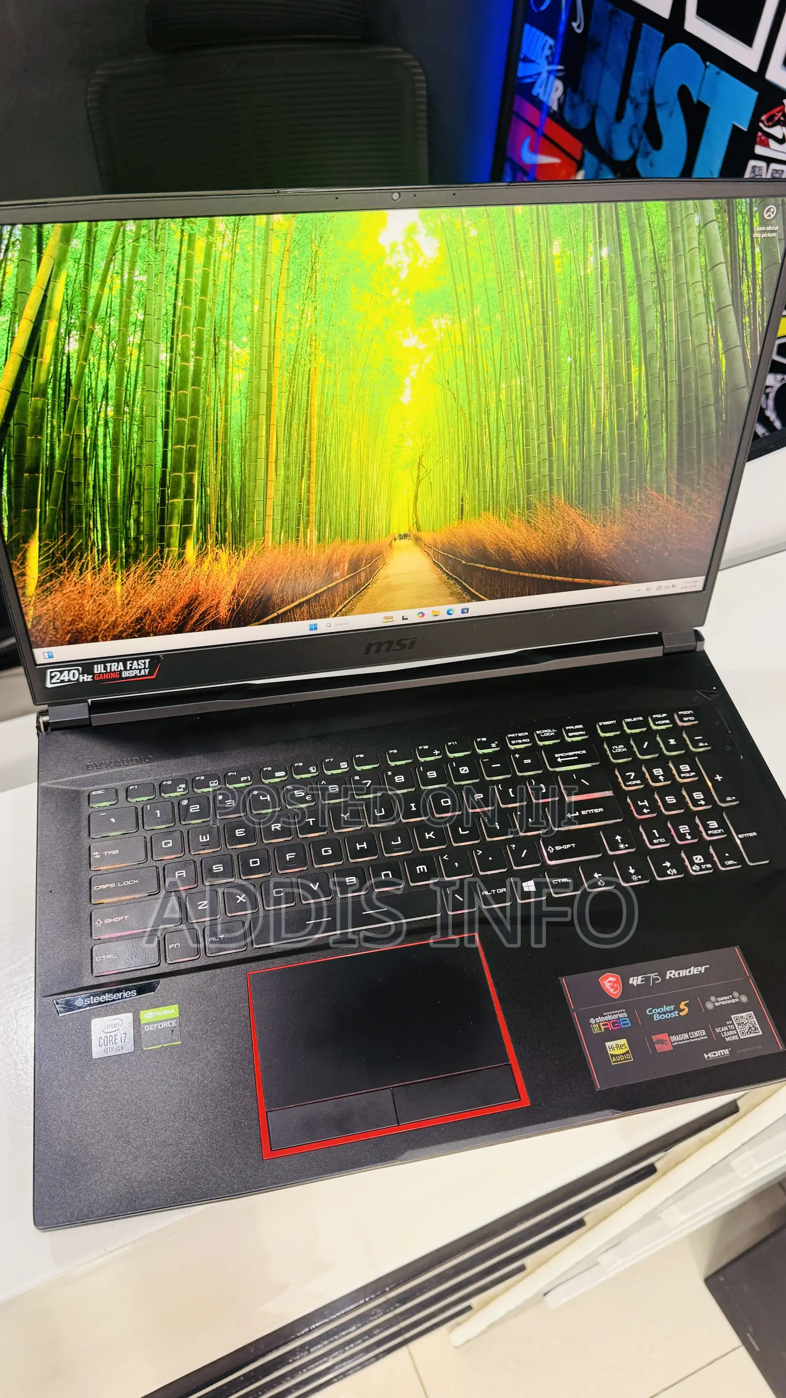 Laptop MSI GE75 Raider 10SE 32GB Intel Core i7 SSD 1.5T