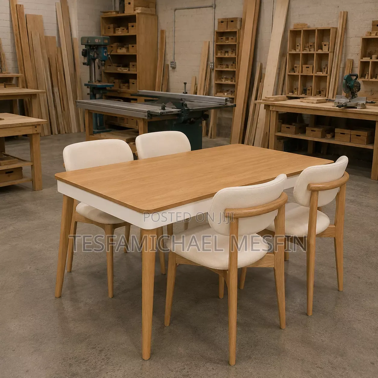 Dining Table With 4 Chars