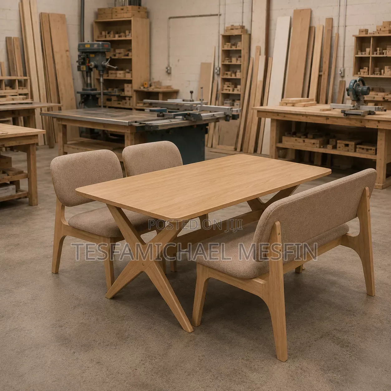 Dining Table With 4 Chars