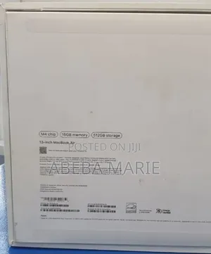 New Laptop Apple MacBook Air 2025 M4 16GB Apple M4 SSD 512GB