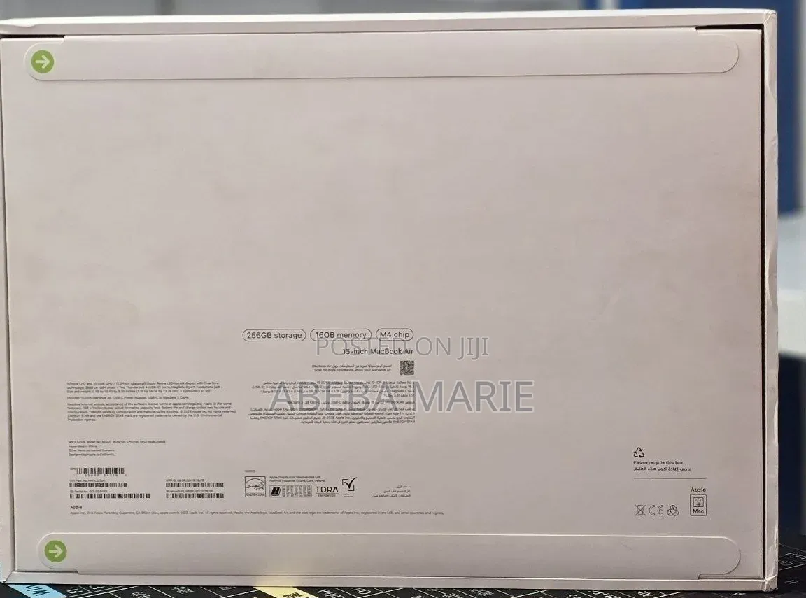 New Laptop Apple MacBook Air 2025 M4 16GB Apple M4 SSD 512GB