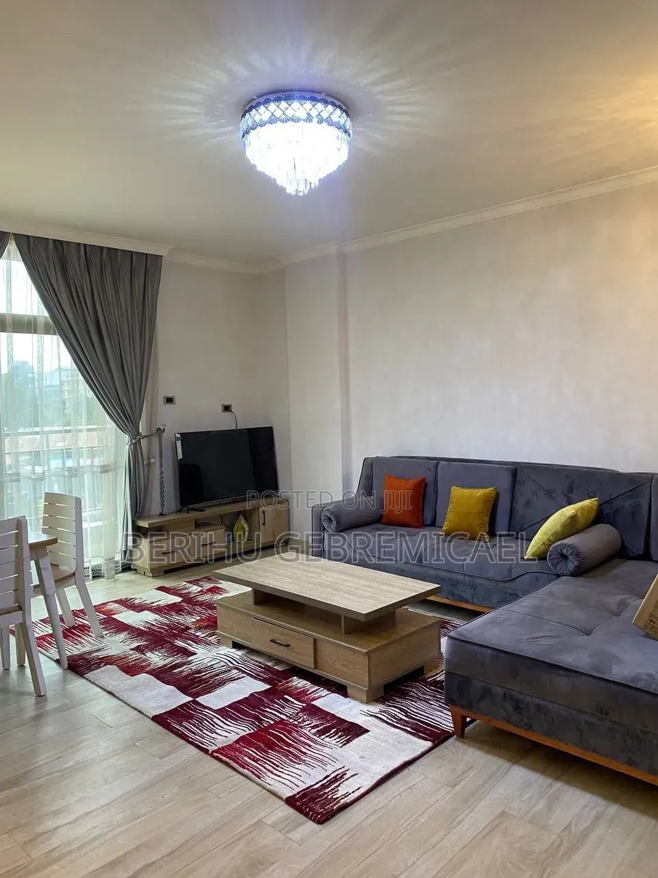 Furnished 1bdrm Apartment in ሰሚት, Bole for rent