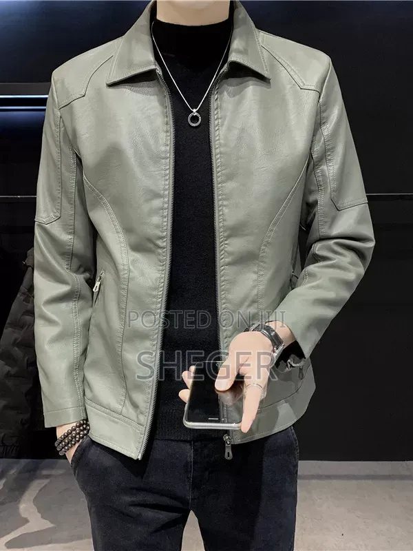 Youth Slim Faux Leather Jacket