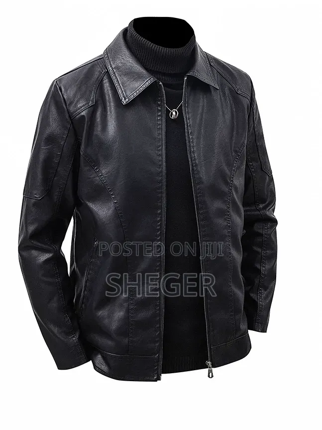 Youth Slim Faux Leather Jacket
