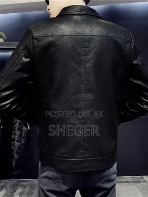 Youth Slim Faux Leather Jacket