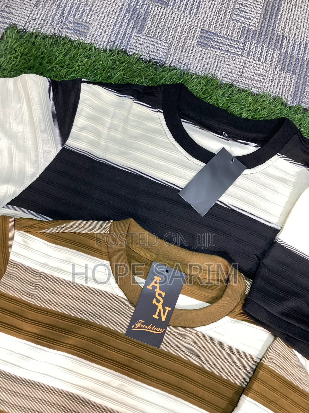 ASN Fashion Textured Striped Shirts