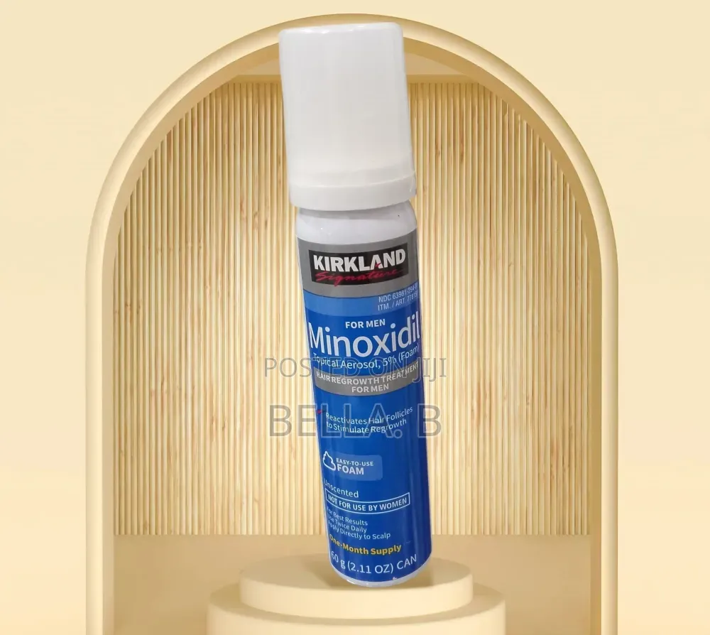 Minoxidil Foam: Target Thinning Areas.
