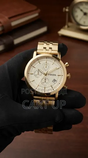 Fossil Golden and White Classic Men's Watch