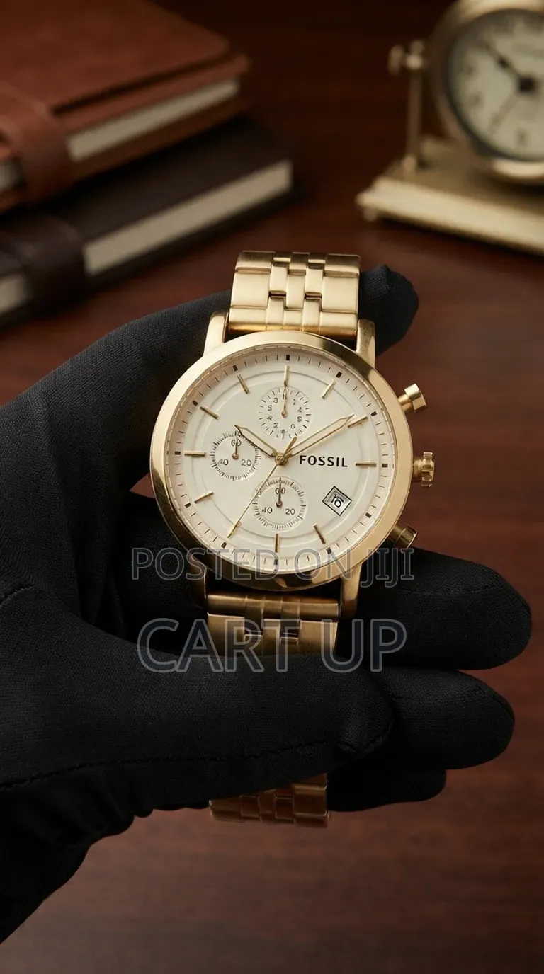 Fossil Golden and White Classic Men's Watch
