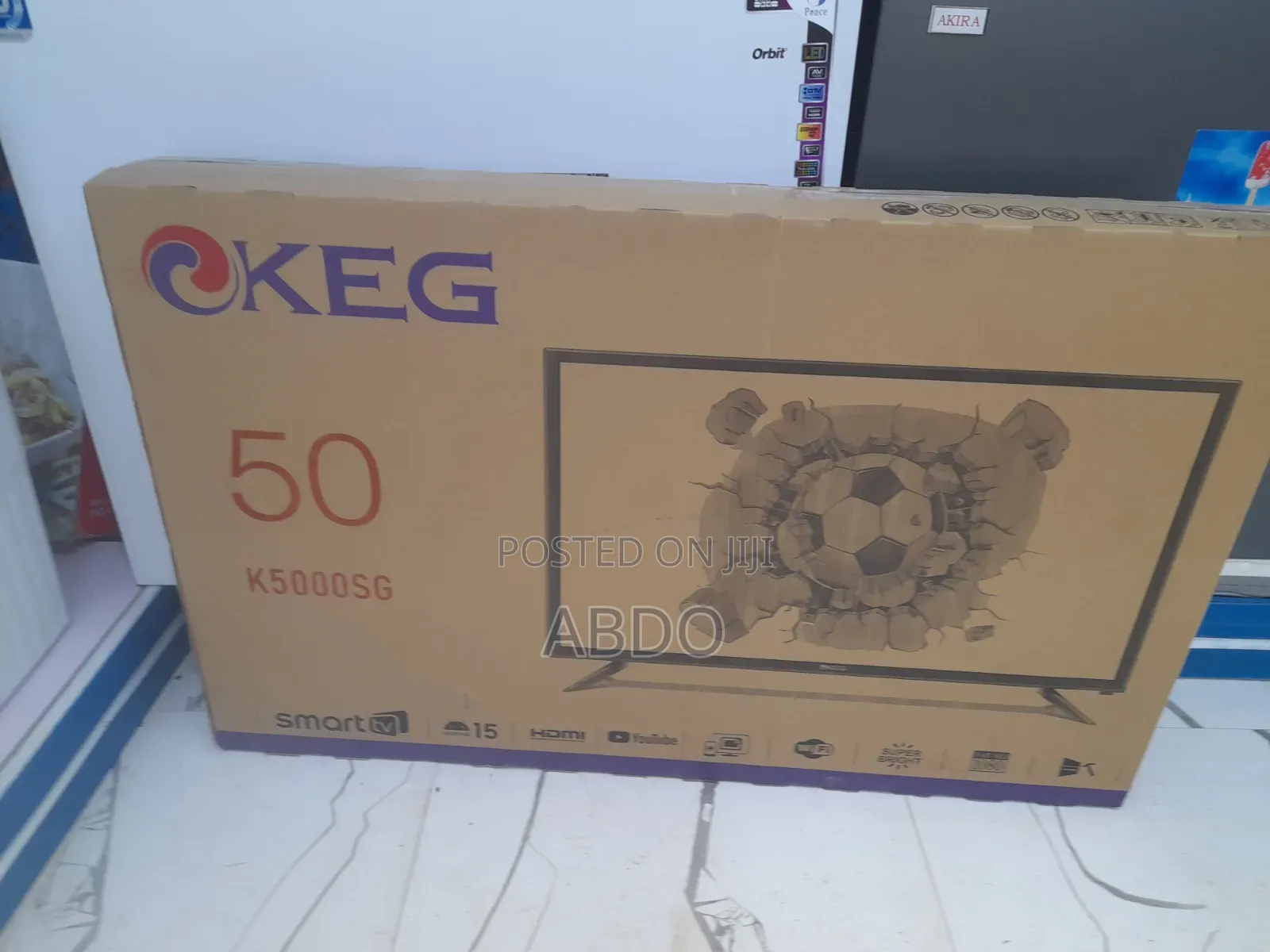Keg Smart Tv50 Inch Andraid Doubel Gelass 2026 Quality Hifi Speaker