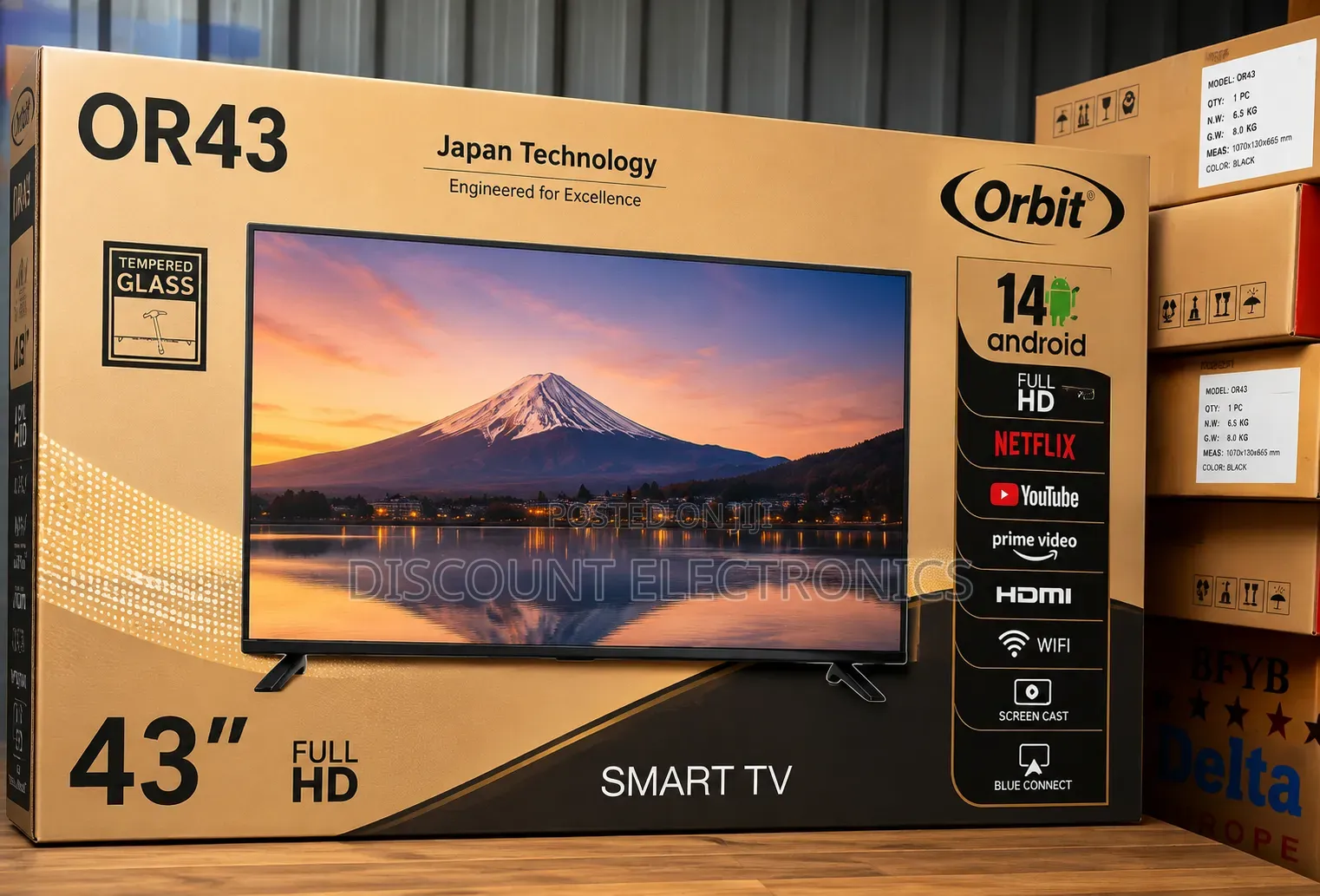 Orbit 43" Full HD Smart TV (Model: OR43)