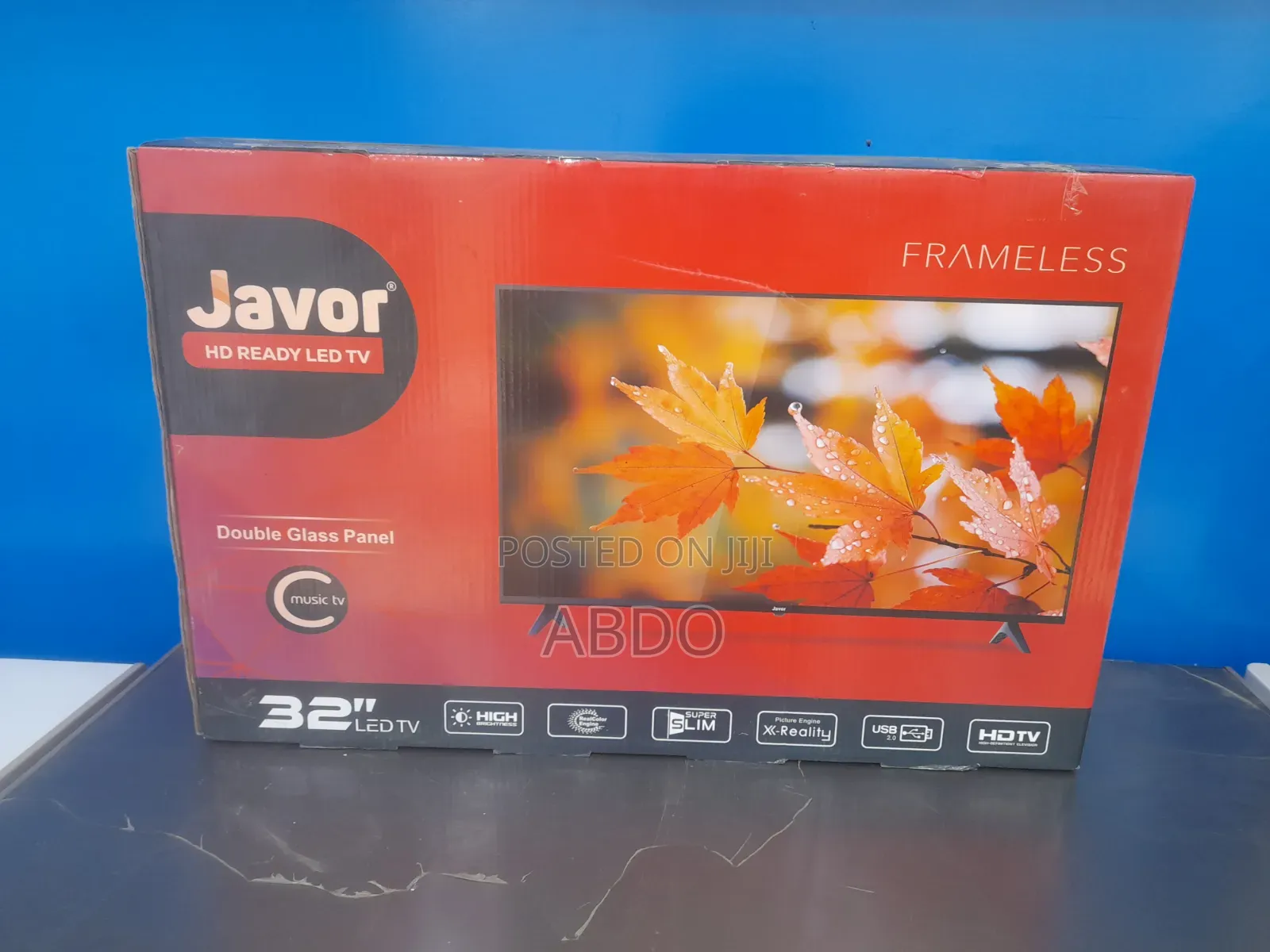 Javor Led TV 32inch Andraid Framless Adis 2026 Doubel Gelass