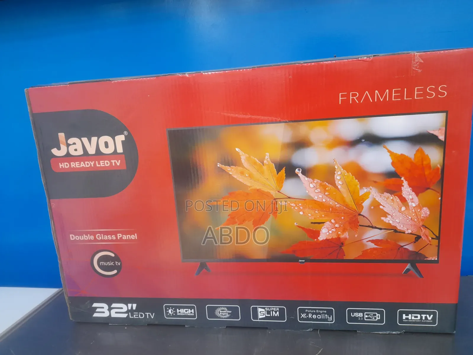 Javor Led TV 32inch Andraid Framless Adis 2026 Doubel Gelass