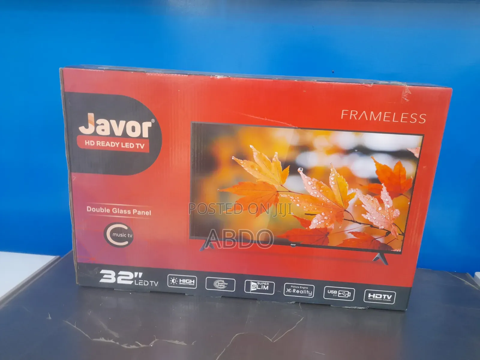 Javor Led TV 32inch Andraid Framless Adis 2026 Doubel Gelass