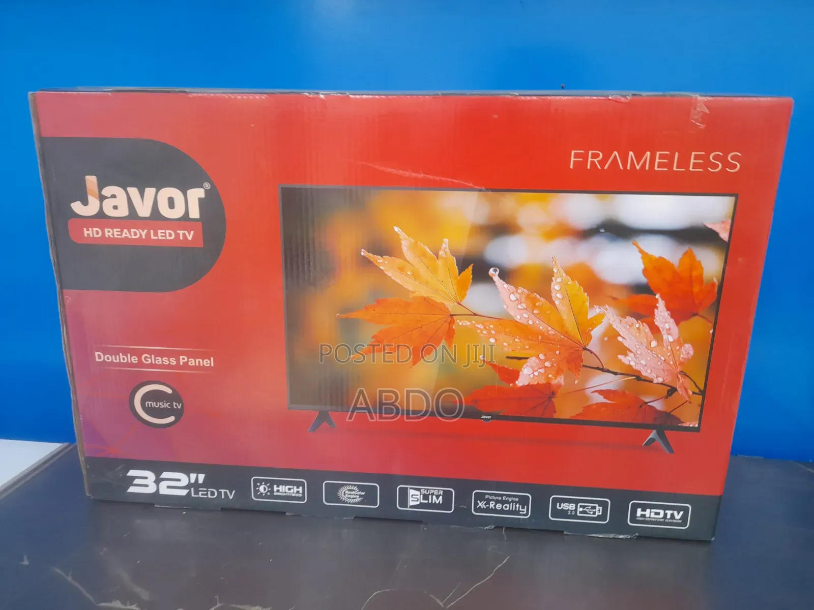 Javor Led TV 32inch Andraid Framless Adis 2026 Doubel Gelass