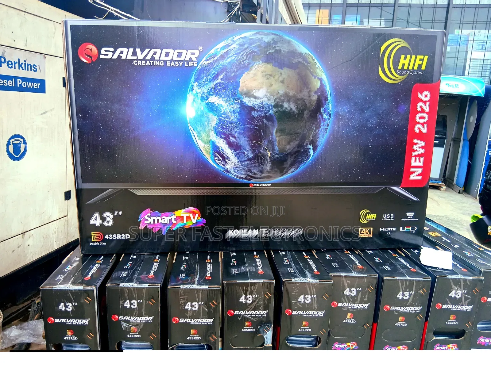 Salvador TV 43 Inch Smart TV – Ultra HD, WiFi, USB HDMI | 2026