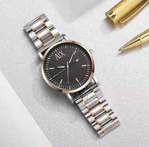 A|X Armani Exchange Men's Watch – Black Rose Gold