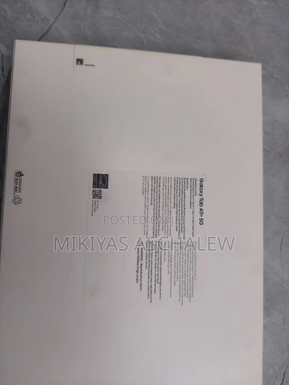 New Samsung Galaxy Tab A11 5G 128 GB Gray