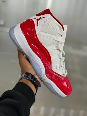 Air Jordan 11 RED X White Retro Quality Ankles
