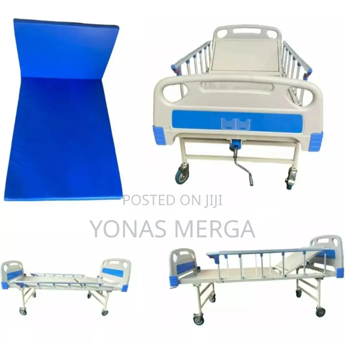Hospital bed馭鵪Mattress, Bedside Railing一片patient Safety and Comfort.