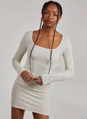 White High Quality Sweater Dress