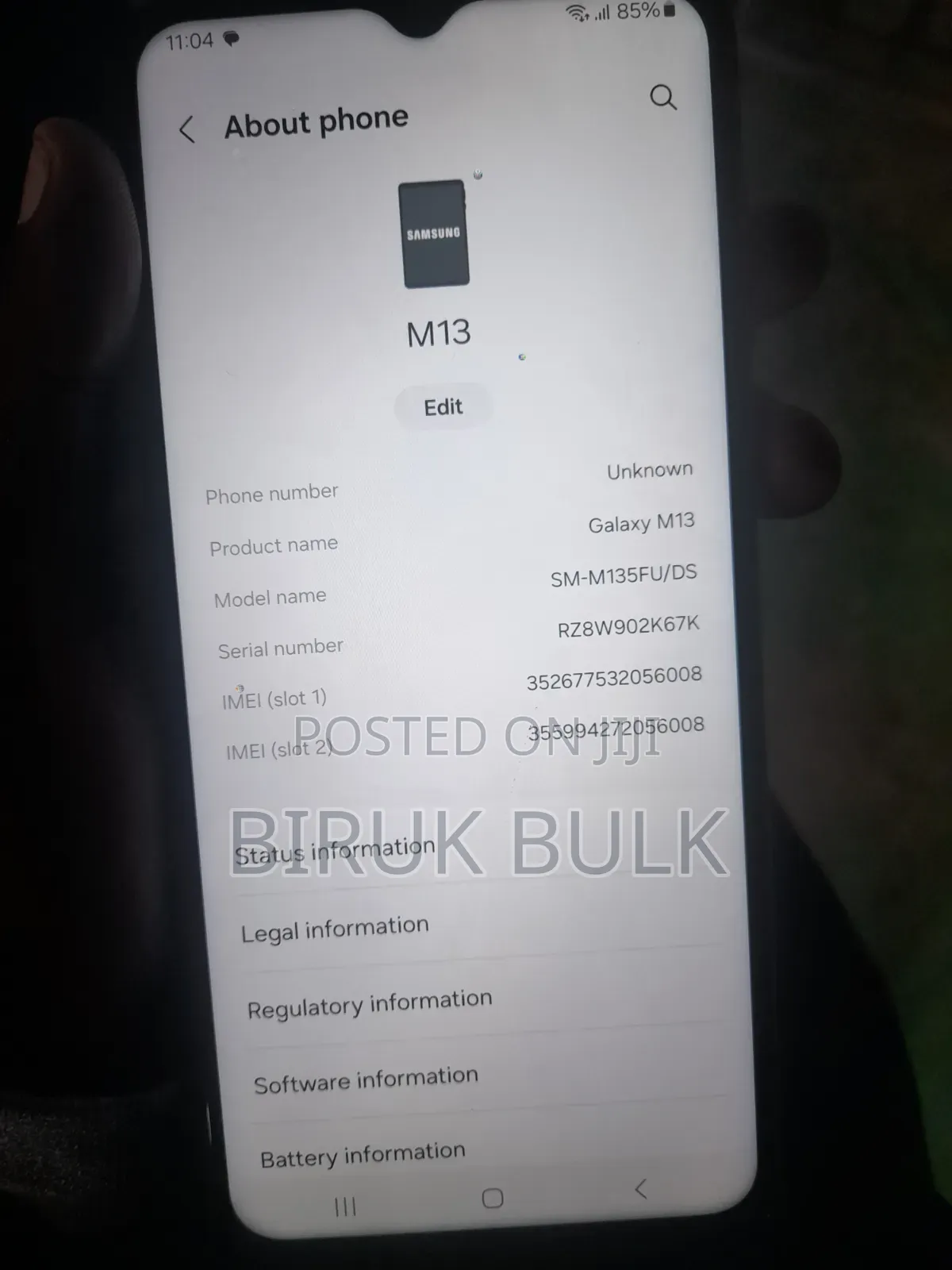 Samsung Galaxy M13 128 GB Gray