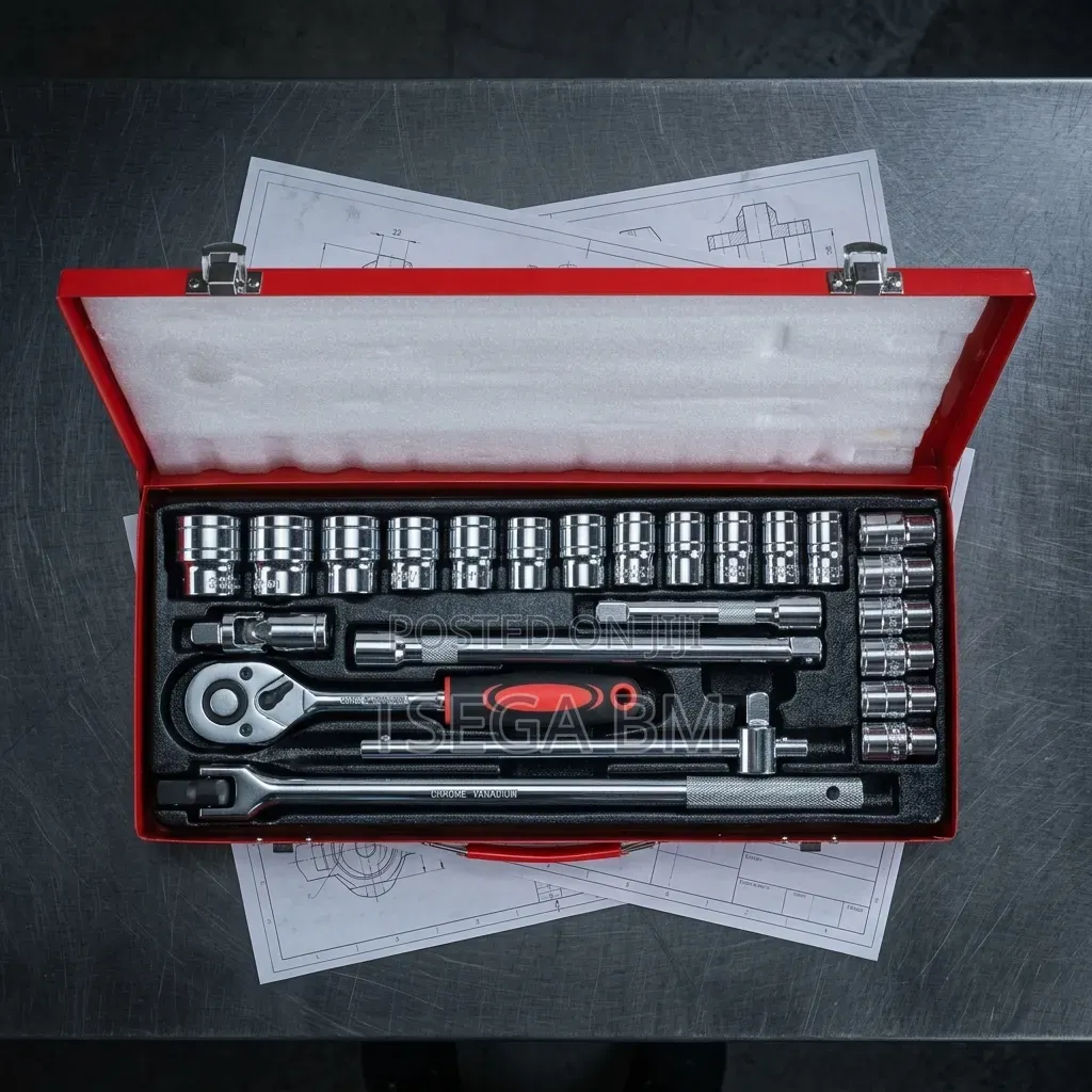 24PCS 1/2" Dr.Socket Wrench Set