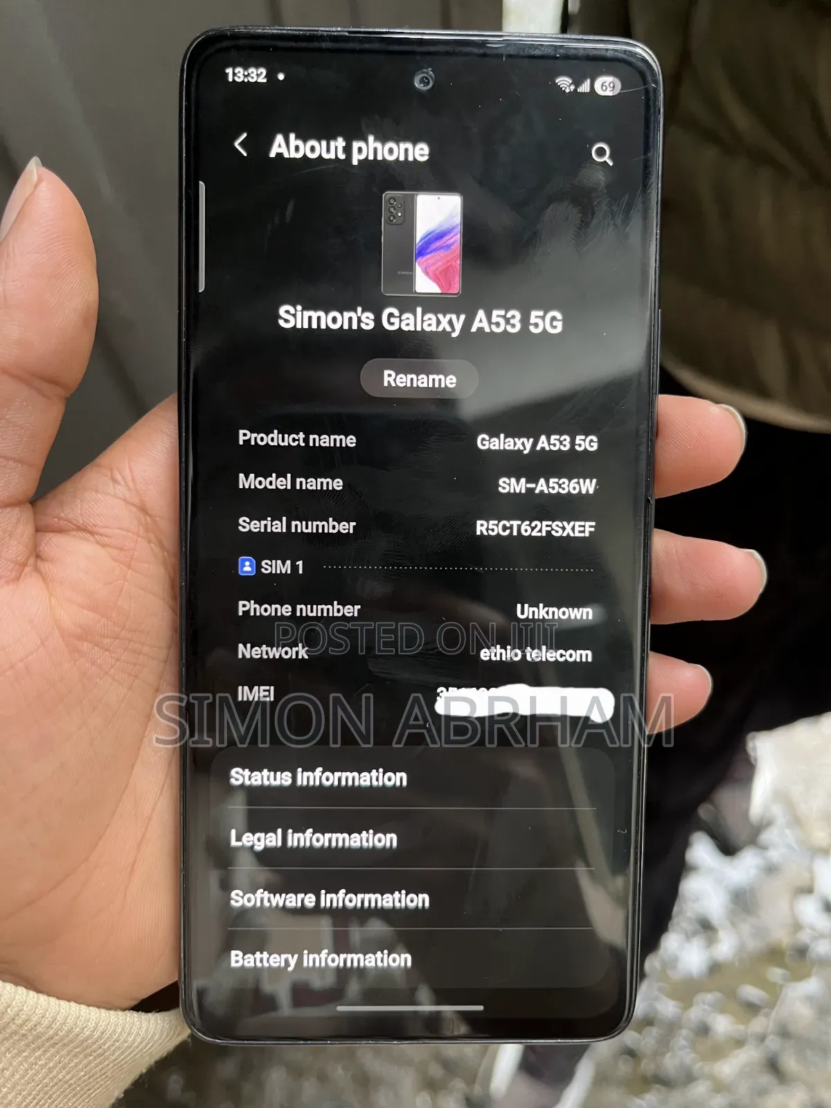 Samsung Galaxy A53 5G 128 GB Black