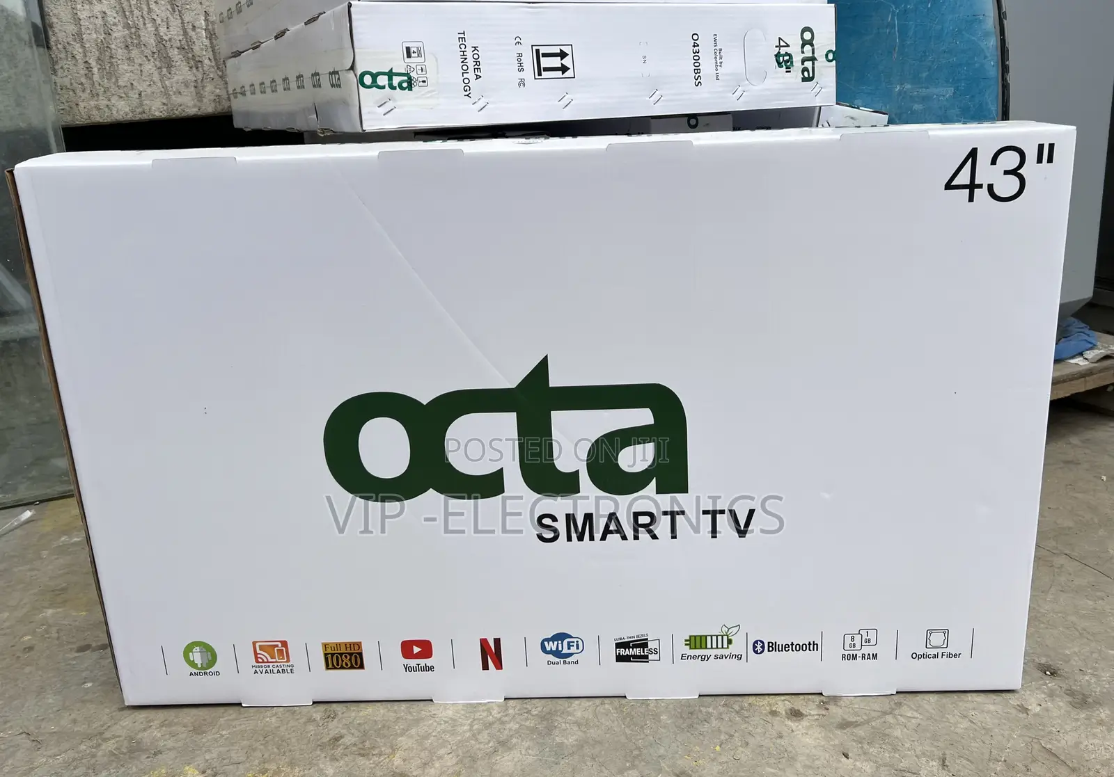 Octa 43 Inch TV Smart TV – Android, Full HD 1080P Screen Mirroring