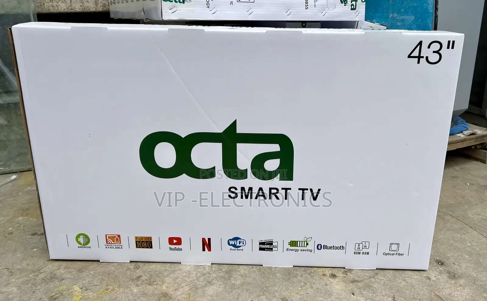 Octa 43 Inch TV Smart TV – Android, Full HD 1080P Screen Mirroring