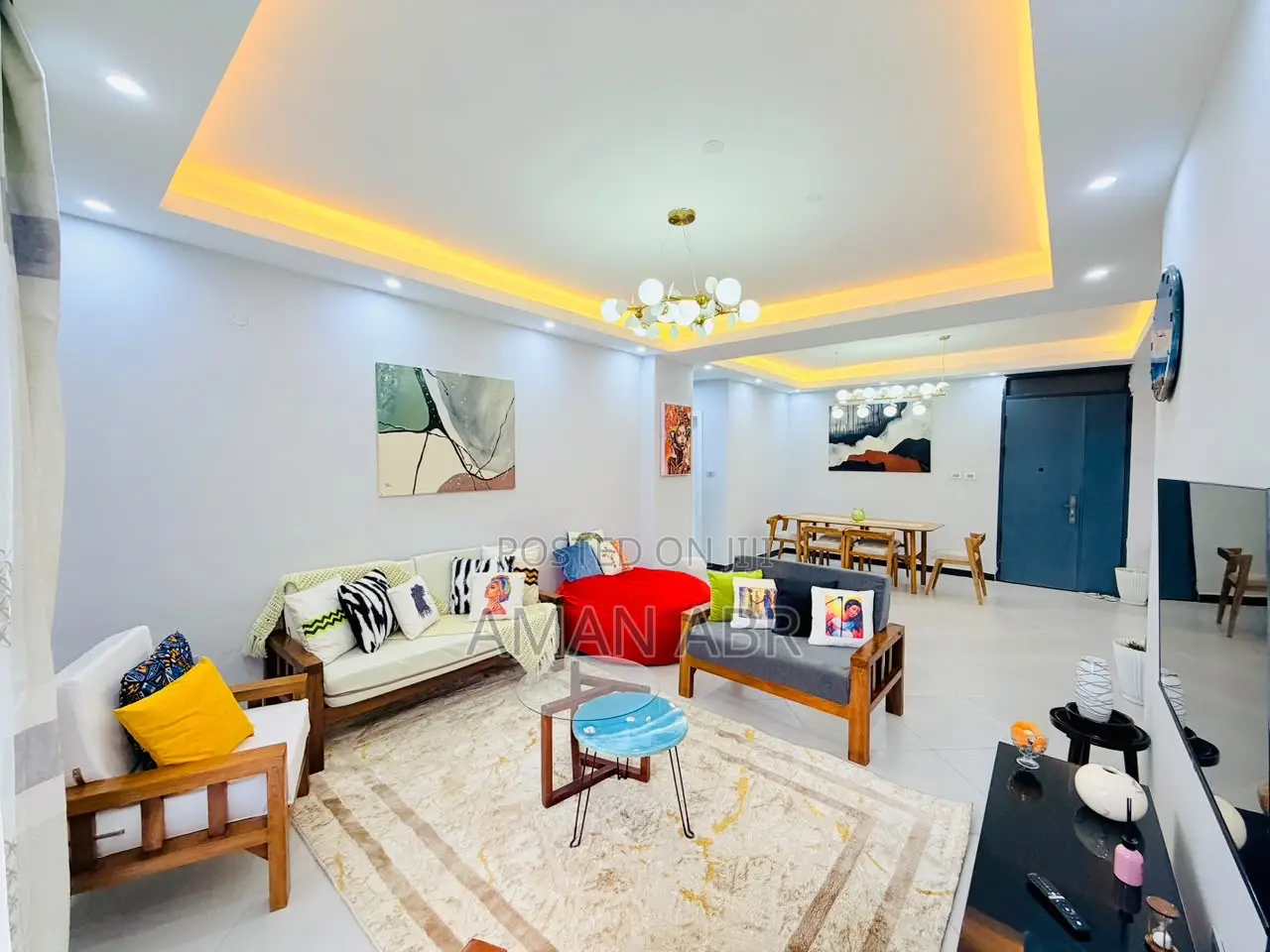 Furnished 3bdrm Apartment in Bole for rent