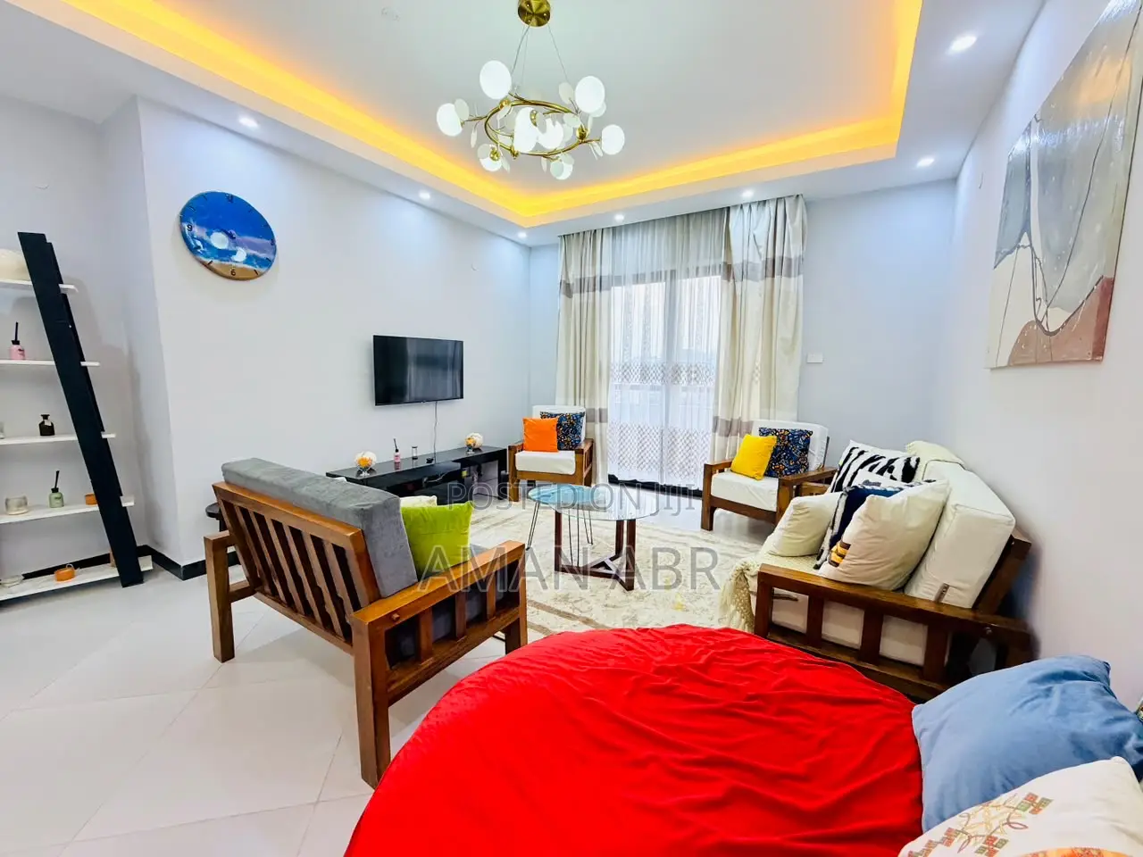 Furnished 3bdrm Apartment in Bole for rent